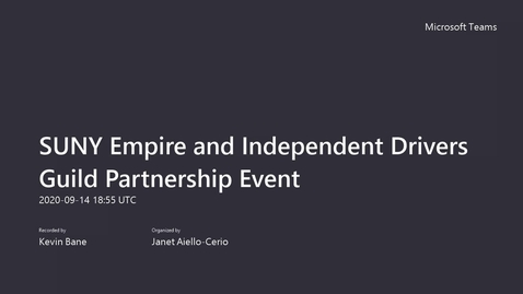 Thumbnail for SUNY Empire and Independent Drivers Guild Partnership Event