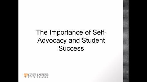 Thumbnail for The Importance of Self-Advocacy and Student Success