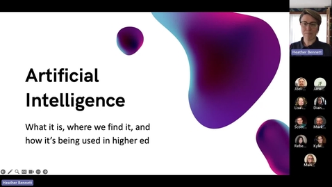 Thumbnail for Defining AI What it is Where we use it and How its impacting higher education-20230608