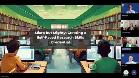 Thumbnail for Micro but Mighty: Creating a Self-Paced Research Skills Credential