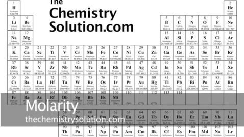 Thumbnail for Molarity Chemistry Tutorial