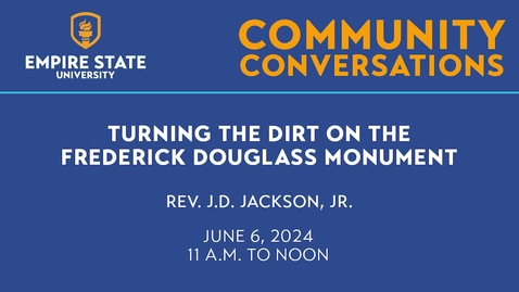Thumbnail for Community Conversation: Turning the Dirt on the Frederick Douglass Monument