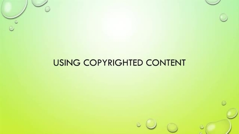 Thumbnail for OER Bootcamp 2-3 - Using Copyrighed Content in an OER (how? very carefully!)