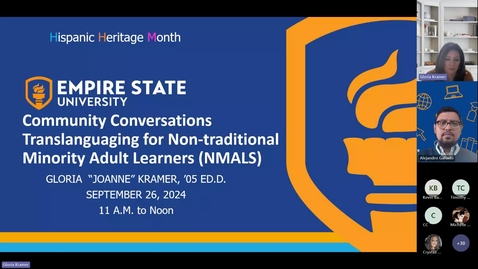 Thumbnail for Community Conversation “Translanguaging for Non-traditional Minority Adult Learners”