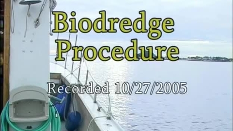 Thumbnail for entry Biodredge Procedure (Module 5)