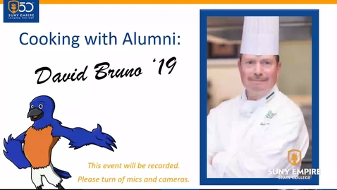 Thumbnail for entry Cooking with SUNY Empire Alum David Bruno