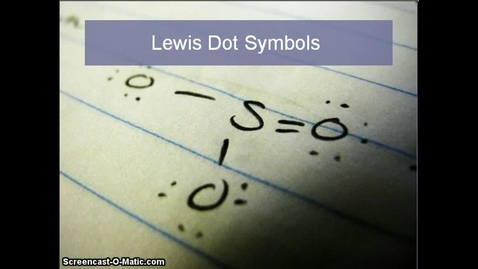 Thumbnail for Lewis Dot Symbols