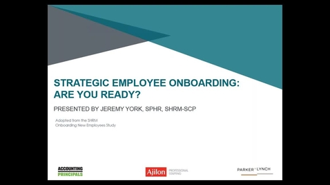 Thumbnail for Building an Effective Onboarding Strategy - HRMS 3015