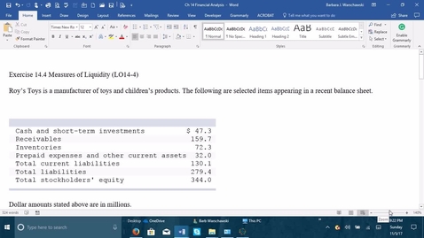 Thumbnail for Introductory Accounting 2 - Problem Demo Exercise 14-4