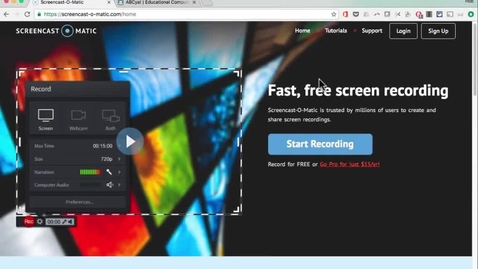 Thumbnail for entry ScreenPal/Screencast-O-Matic Tutorial - FREE Screen Recording Tool