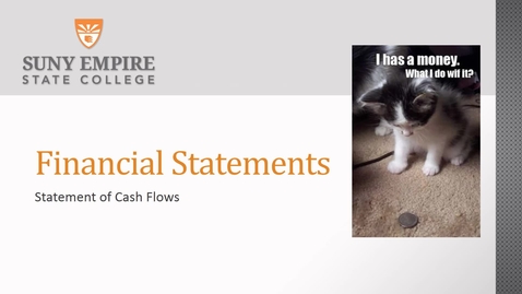 Thumbnail for financial statement of cash flows