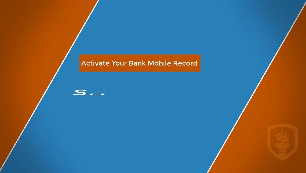 Activate Your Bank Mobile Record