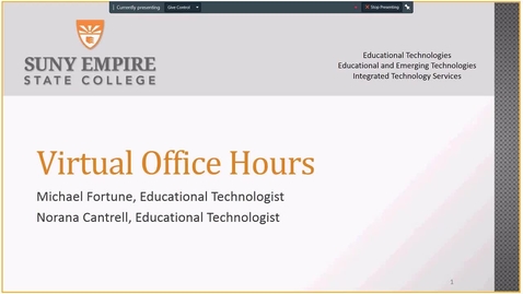 Thumbnail for EET Webinar Series  Hosting Virtual Office Hours - Thursday, August 23, 2018