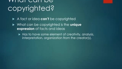 Thumbnail for What Is Copyright (section 1)