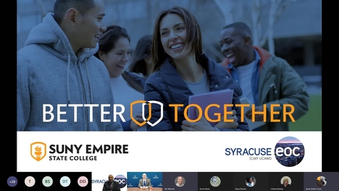Thumbnail for SUNY Empire and Syracuse EOC Ceremonial Partnership Event and Information Session - September 30, 2021
