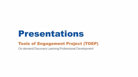 Thumbnail for Presentations Webinar 2/25/16