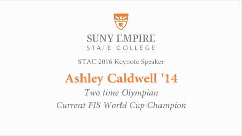 Thumbnail for Ashley Caldwell 2016 STAC Keynote stream