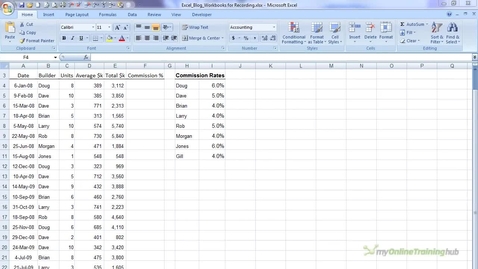 Thumbnail for Excel VLOOKUP Formula Exact Match video tutorial - BUSN 3127