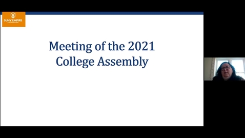 Thumbnail for entry College Assembly and State of the College Address