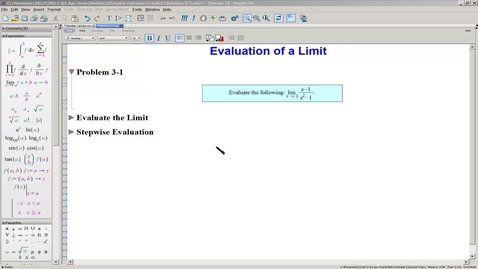 Thumbnail for entry Solution3-1(a)EvaluateLimit-Evaluation