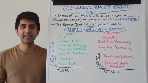 Thumbnail for Commercial Banks Balance Sheet Assets Liabilities and Capital - FSMA 4005
