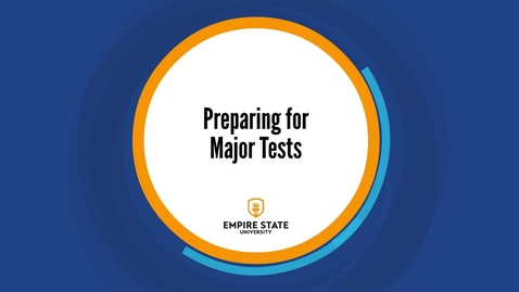 Thumbnail for Preparing for Major Tests