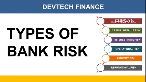 Thumbnail for entry Types of Risk in Banking