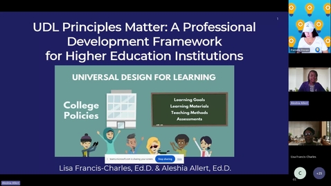 Thumbnail for UDL Principles Matter: A Professional Development Framework for Higher Education Institutions