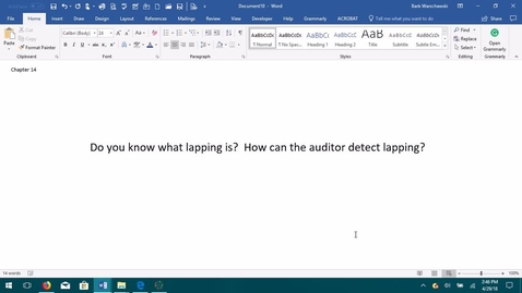 Thumbnail for AUDITING--M5 Lapping - ACCT 4015