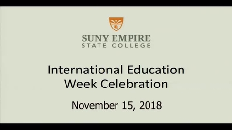 Thumbnail for International education week 2018