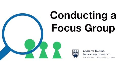 Thumbnail for Conducting a Focus Group - MRKT 4035