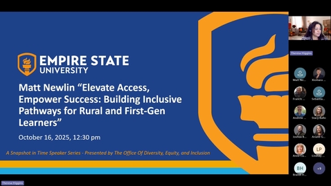 Thumbnail for Speaker Series: A Snapshot in Time featuring Dr. Matt Newlin