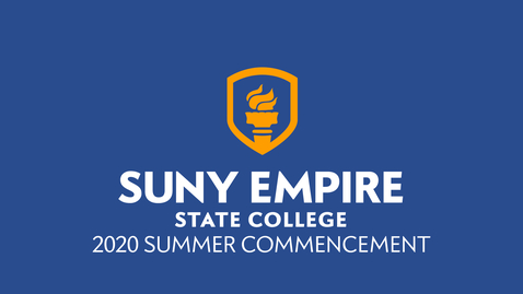 Thumbnail for entry Together as One: SUNY Empire 2020 Summer Commencement