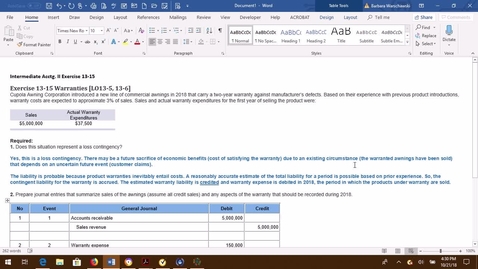 Thumbnail for entry Intermediate Acctg II - Problem Demo 13-15