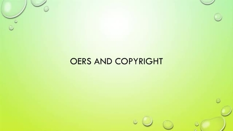 Thumbnail for OER Bootcamp 2-1 - Copyright Issues Pertaining to OERs