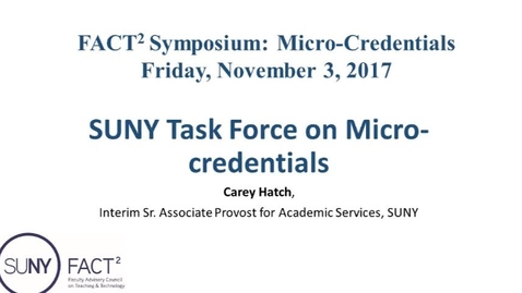 Thumbnail for SUNY Task Force on Micro-credentials