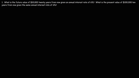 Thumbnail for Time Value of Money - Present Value vs Future Value - FSMA 3122