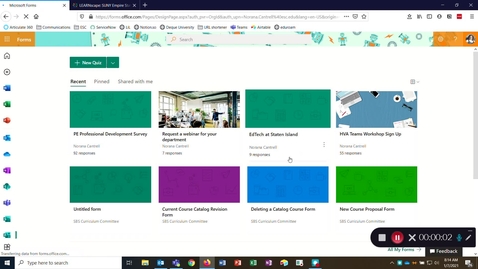 Thumbnail for closing a form in MS forms