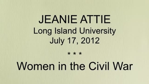 Thumbnail for Women in the Civil War - CRWR 3030