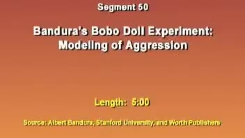 Thumbnail for Bandura's Bobo Doll Experiment - EDUC 6010