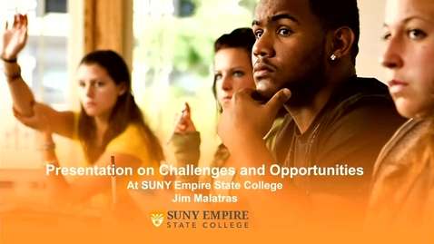 Thumbnail for Jim Malatras Presentation Presidential Search Candidate Finalist