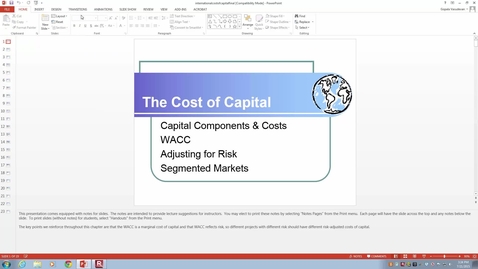 Thumbnail for International Cost of Capital - FSMA 3030