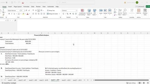 Thumbnail for Financial Ratio Analysis - ACCT 1005