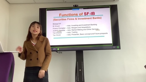 Thumbnail for Main functions of Securities firms and Investment banks - FSMA 4005