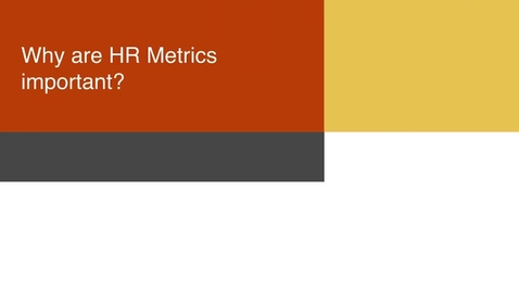 Thumbnail for Why are HR metrics important - HRMS 3020