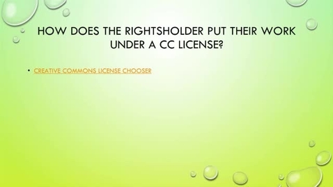 Thumbnail for OER Bootcamp 2-4 - Licensing in the Creative Commons