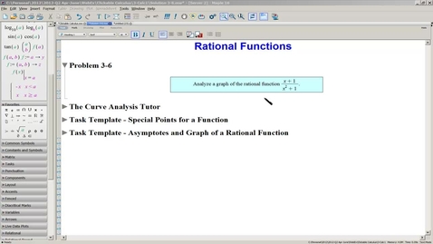 Thumbnail for entry Solution 3-6(a) Rational Function-Curve Analysis Tutor