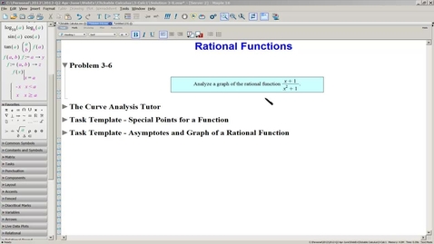 Thumbnail for Solution 3-6(a) Rational Function-Curve Analysis Tutor