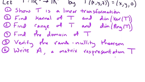 Thumbnail for entry Sec 4.8 Example 1 Kernel range and rank nullity for a linear transformation