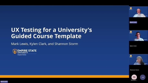 Thumbnail for UX Testing for a University's Guided Course Template